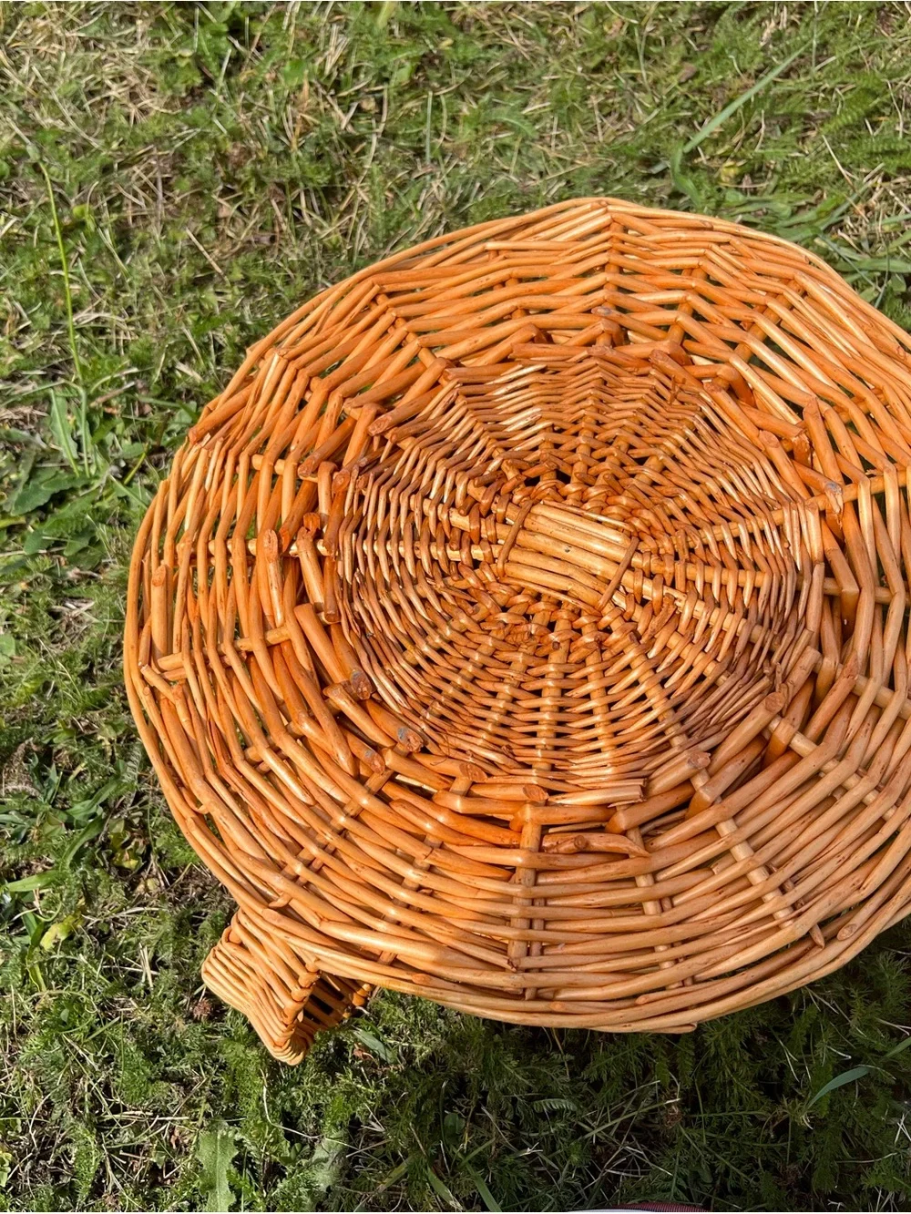 Woven Rattan Decorative Basket - Natural Brown . Coffee Cup Shape